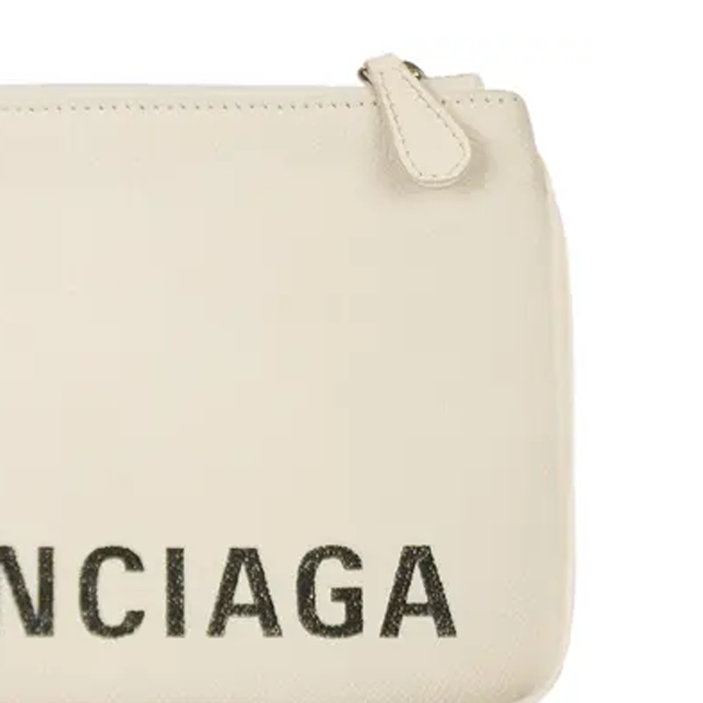 Balenciaga Grain Calfskin Clutch Women"s Cream