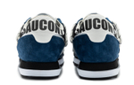 Saucony Jazz DST retro low-top running shoes men's dark blue and white