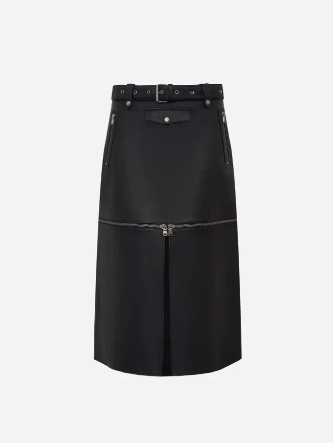 Юбка-трансформер из кожи Наппа