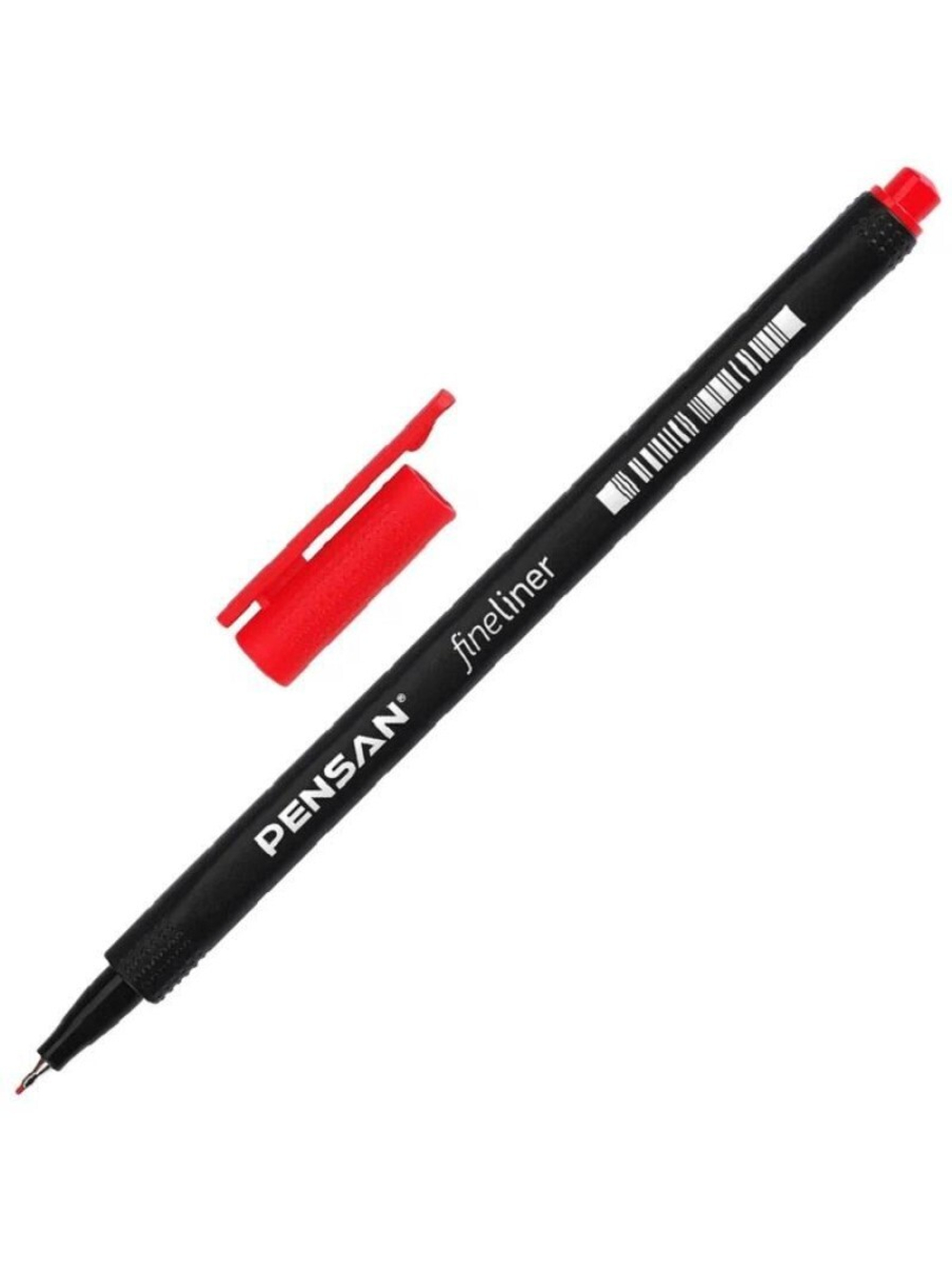 Ручка капилярная (линер) Pensan Fine красная 0,4мм