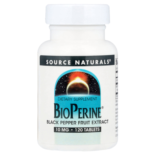 Source Naturals, BioPerine, 10 мг, 120 таблеток