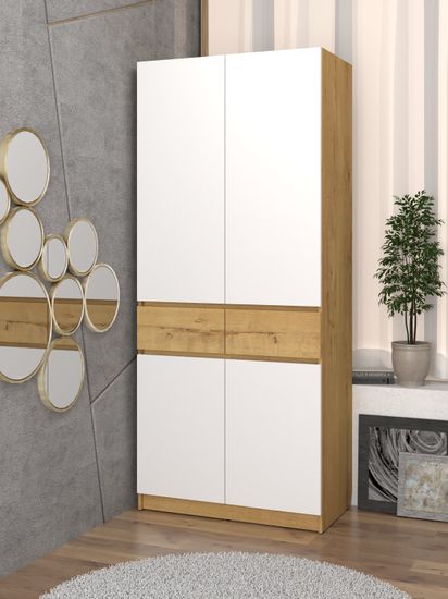 дуб бунратти / белый