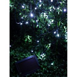 Садовая гирлянда ЭРА ERASF22-29 Бахрома на солнечной батарее холодный свет 3.8*0.5 м