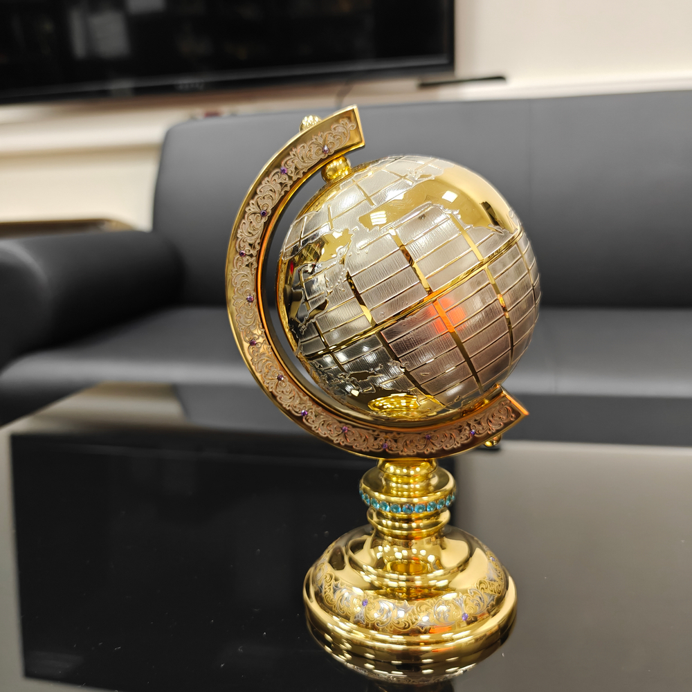 Глобус сувенирный "Золотой" (Златоуст)