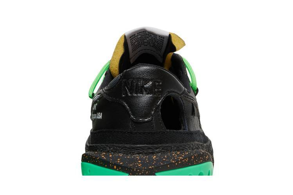 Кроссовки Off-White X Nike Blazer Low 77 "Black And Electro Green"