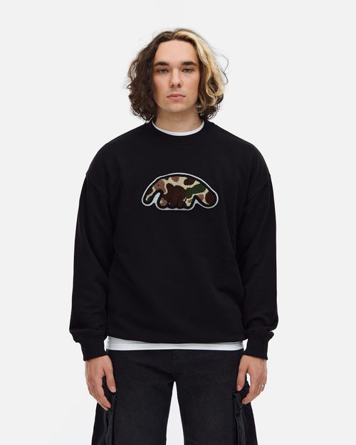 Толстовка Anteater Crewneck CamoLogo черная