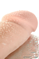 Телесный ротатор-реалистик Elite на присоске - 21 см. (Цвет: телесный)