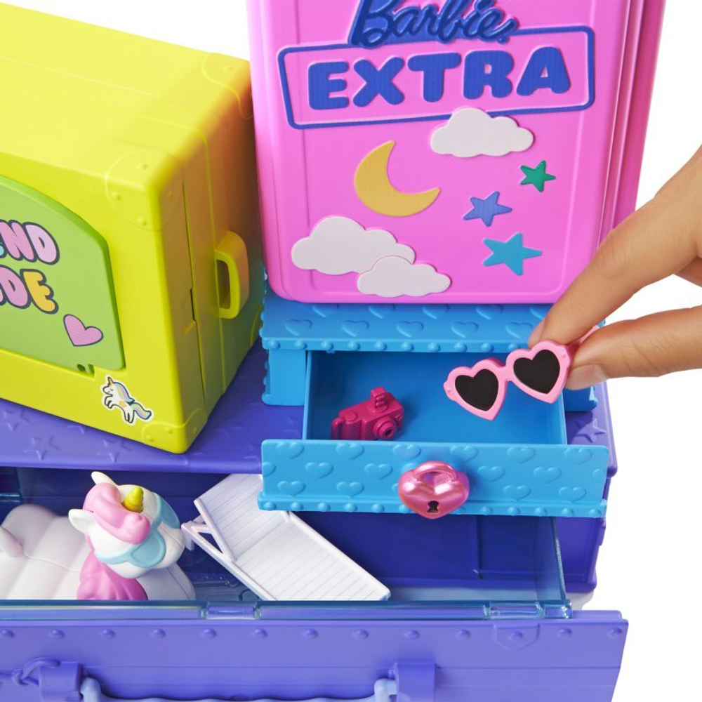 Набор игровой Barbie Экстра Мини-кукла с питомцами HDY91