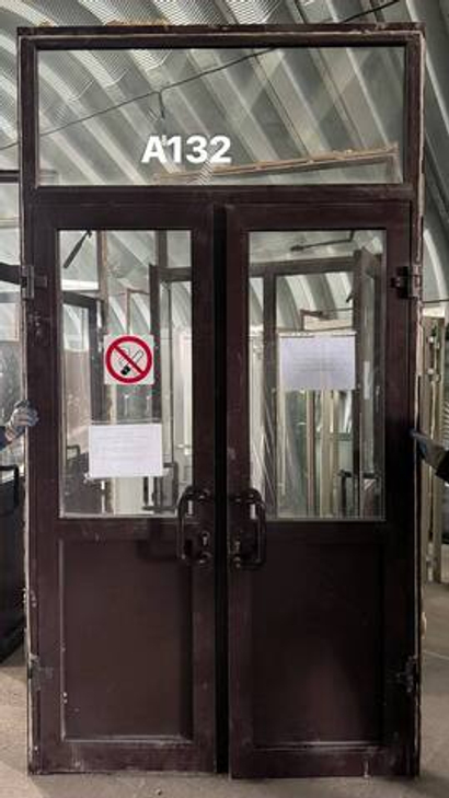 Дверь Алюминиевая Б/У 296(237) (в) х 157(ш) Входная