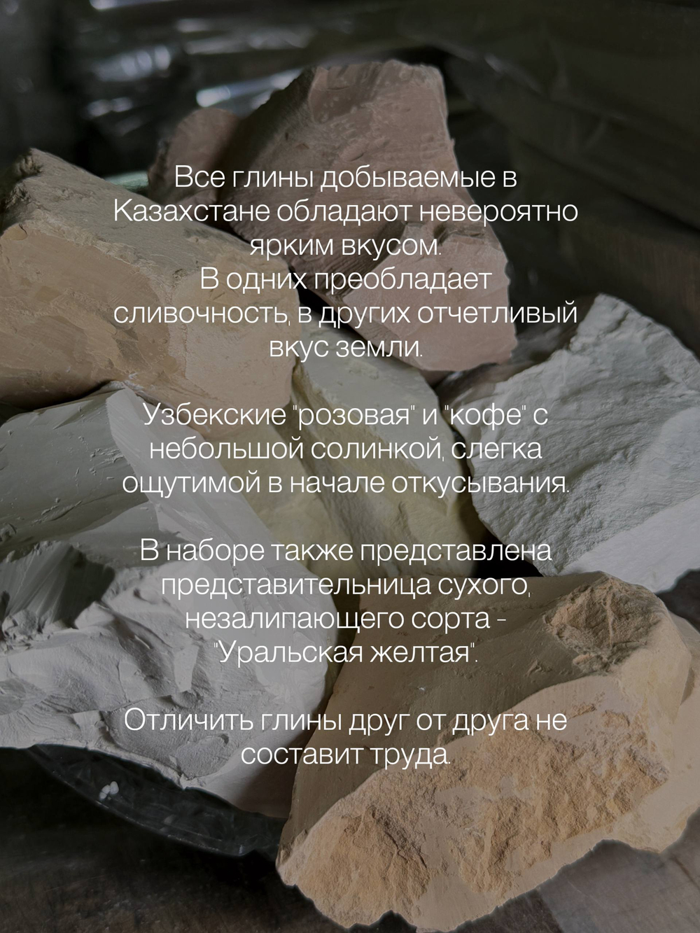 Ассорти Казахстанских глин 600 грамм