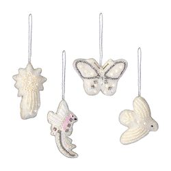 Набор елочных украшений Christmas pearls из коллекции New Year Essential, 4 шт.