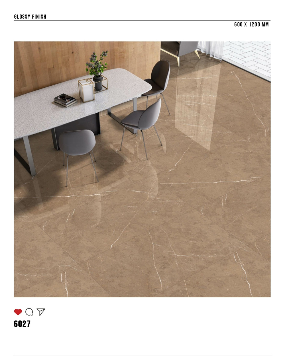 Керамогранит glossy №1 60х120, 6027