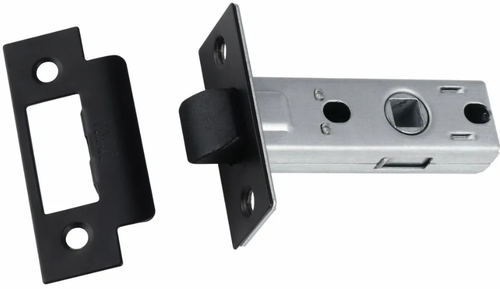 Защелка 8-45 пластик черный прямая