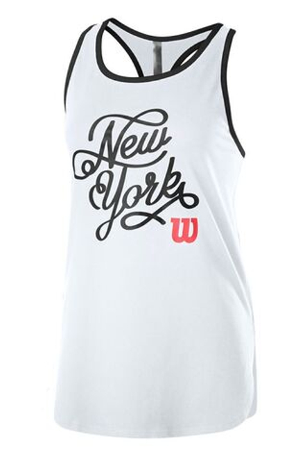 Топ теннисный Wilson New York City Calligra Tech Tank W - white