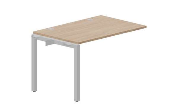 стол Polo 1180х780х750мм (2 громмета) - приставной элемент