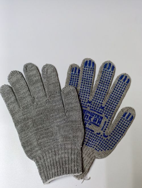 Перчатки ХБ с ПВХ 5 нит.7кл (серые) /200уп.