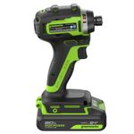 Винтоверт ударный акк. Greenworks ID3170, 24V, б/щет, 0-3200об/мин, 4000 уд/мин, HEX 1/4, 170Нм,1х2Ач,ЗУ,кор (3804907CUA)