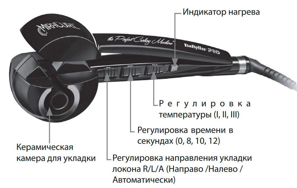 Автоматическая плойка BaByliss PRO MiraCurl BAB2665E - купить с ...