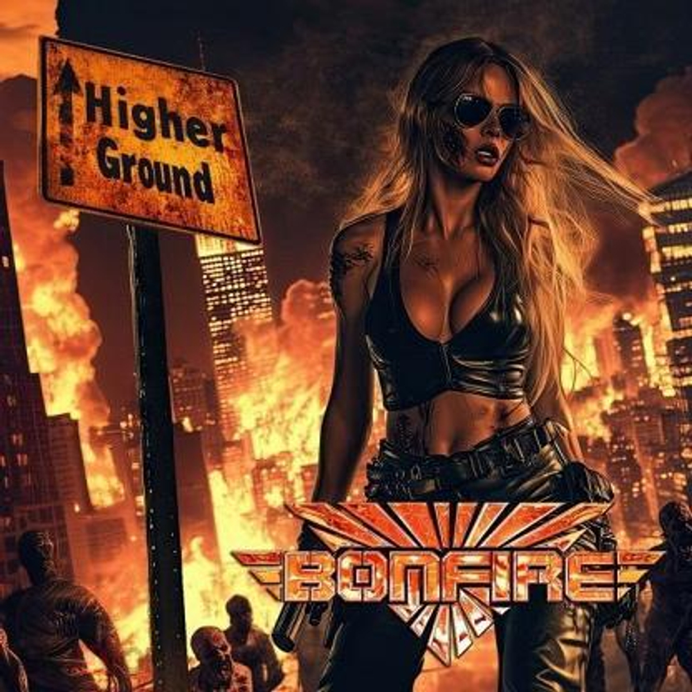 BONFIRE - Higher Ground, музыкальный компакт-диск, hard rock