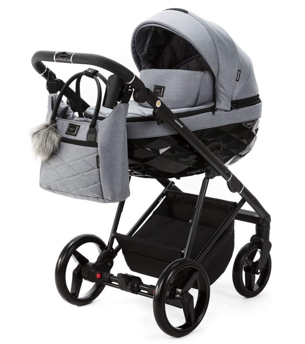 Детская коляска Adamex Quantum 2 в 1 Q-TK60 TIP (СЕРЫЙ)