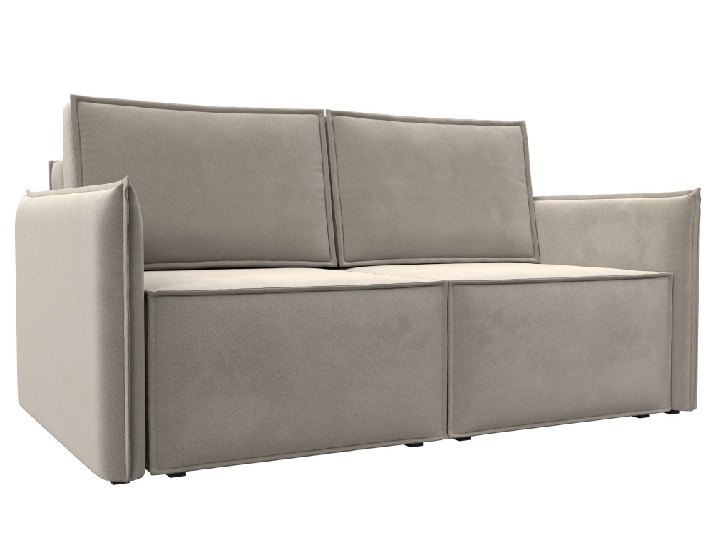 Диван прямой Либерти мини, Бежевый, Микровельвет, 121900