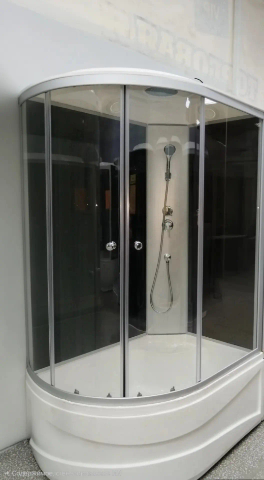 Душевая кабина AquAvipi 120х80х217 R в/п черная