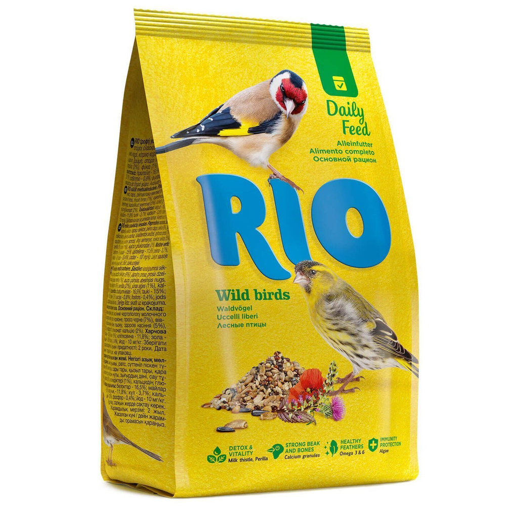 Сухой корм RIO для лесных птиц, основной рацион, 500 г