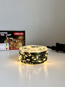 Гирлянда Роса на зеленом проводе с пультом