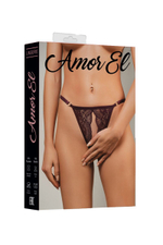 Сексуальные трусики с доступом и регулируемым пояском (Размер: M) (Цвет: сливовый)