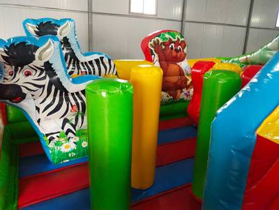 Коммерческий надувной батут «Царство зверей», 5x5x2.8 м.