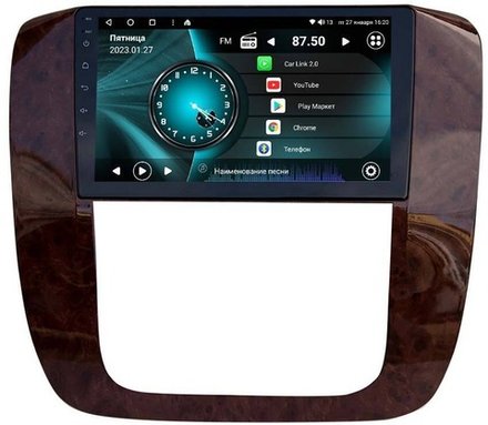 Магнитола для Chevrolet Tahoe 2006-2014 - Vaycar VA10-1175 (рамка под дерево) на Android 13, 8-ядер, 2Гб-32Гб, 4G SIM-слот