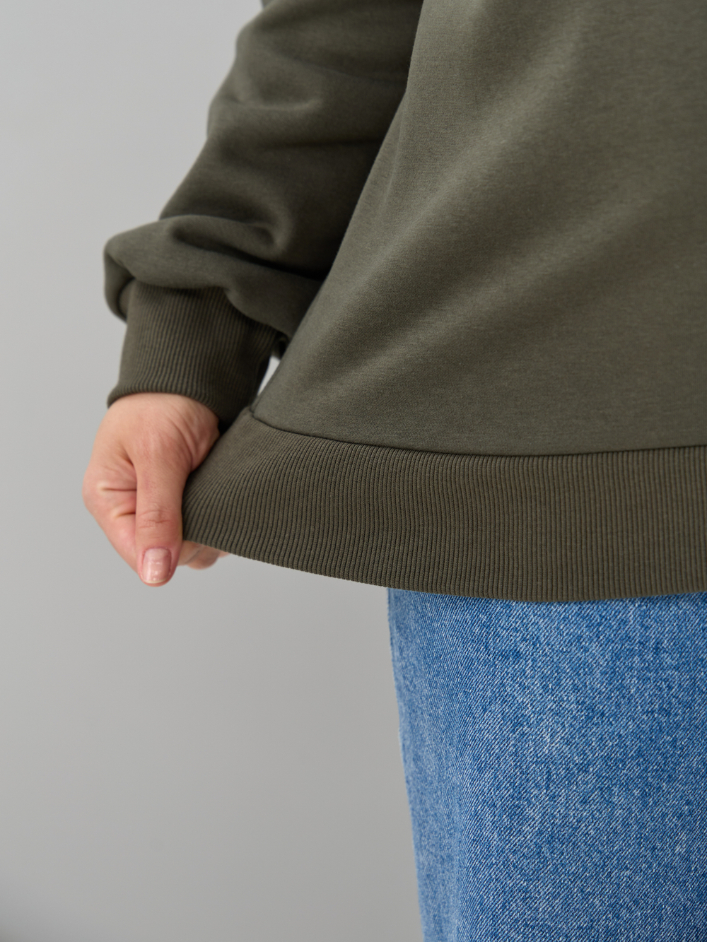 Толстовка Кис-090/хаки-п