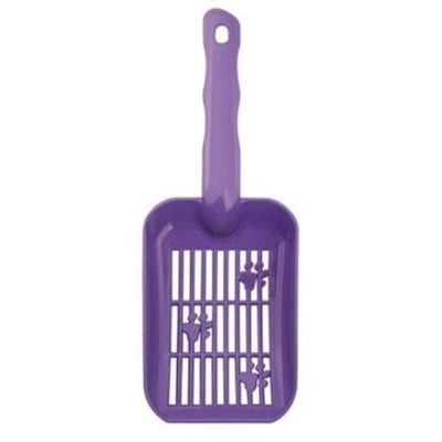 Совок для кошачьего туалета с рисунком "Лапка" Гамма 25*9*4см