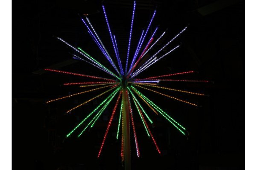 LED-EM-002-М, 240V Фейерверк Шар с контрол.12 реж. 4м*4м*4м, 52 луча (2 кор.)24 Вольта