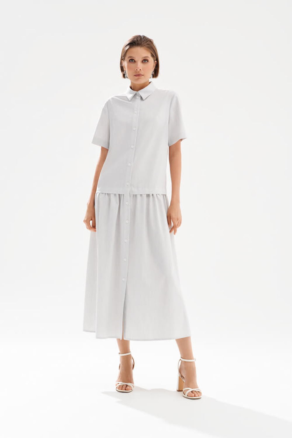 51756 Платье женское (светло-серый)