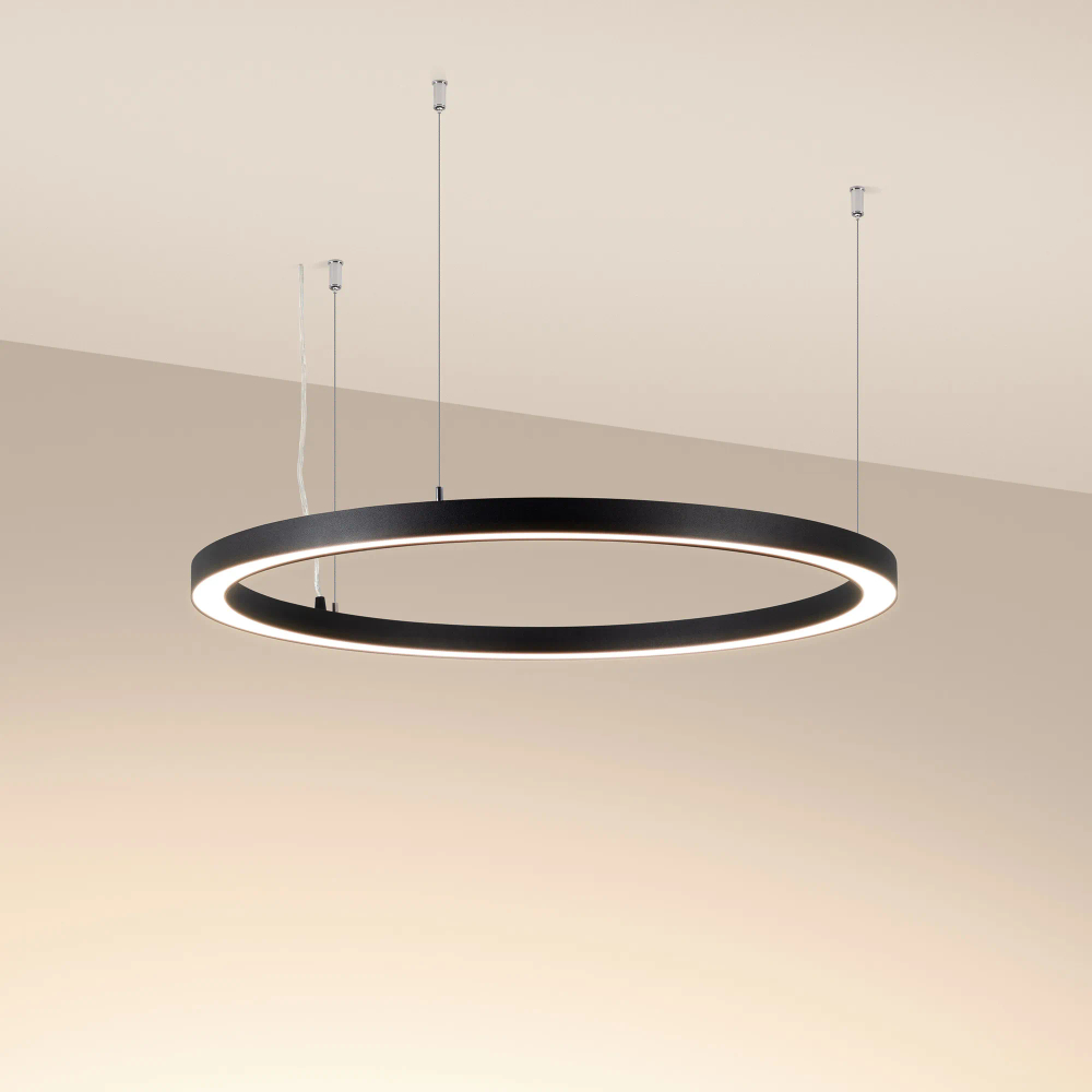 Светильник SP-CIRCLE-HANG-O3535-D900-50W Warm3000 (RAL9005, 120 deg, 230V) IP40 LED (Arlight, Алюминий) 049368