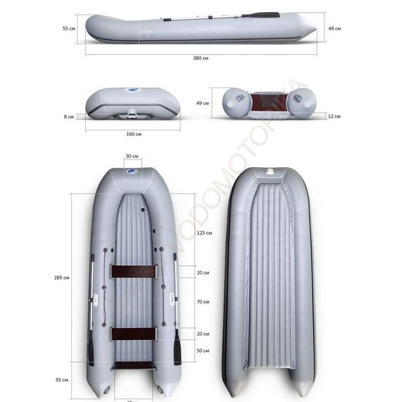 Лодка надувная BRATAN 380Т