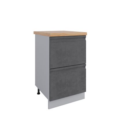 Кухня Модуль КМЯ 500 Скала Бетон темный