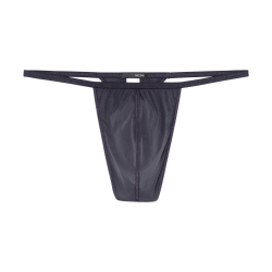 Мужские трусы стринги темно-серые HOM PLUME G-String 359931_40Z098