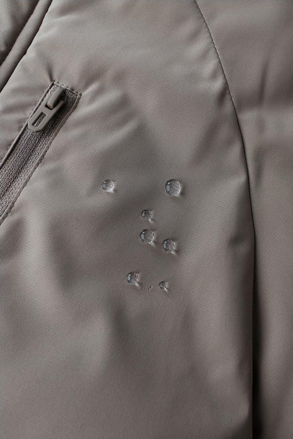 ZARA ПАРКА С КАПЮШОНОМ И СЪЕМНЫМ ИСКУССТВЕННЫМ МЕХОМ WATER REPELLENT, СЕРО-КОРИЧНЕВЫЙ