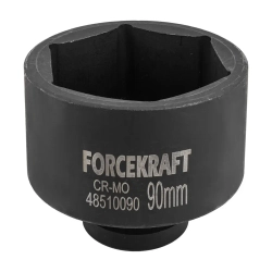Головка ударная глубокая 1'', 90мм (6гр) FORCEKRAFT FK-48510090