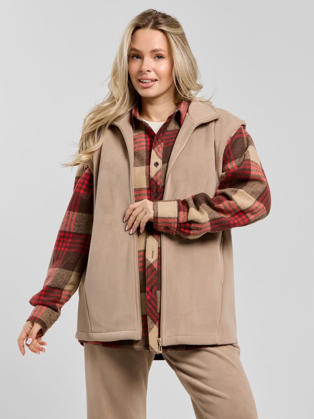 Толстовка (жилетка) Блик-3 Виотекс БЕЖЕВЫЙ