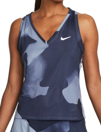 Женский топ теннисный Nike Court Dri-Fit Victory Tank - ashen slate/white