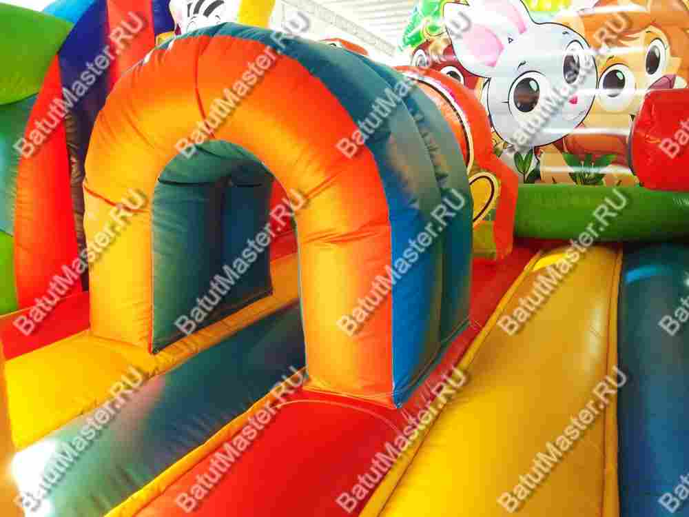 Батут "Весёлые зверята", 5*5*2.5 м.