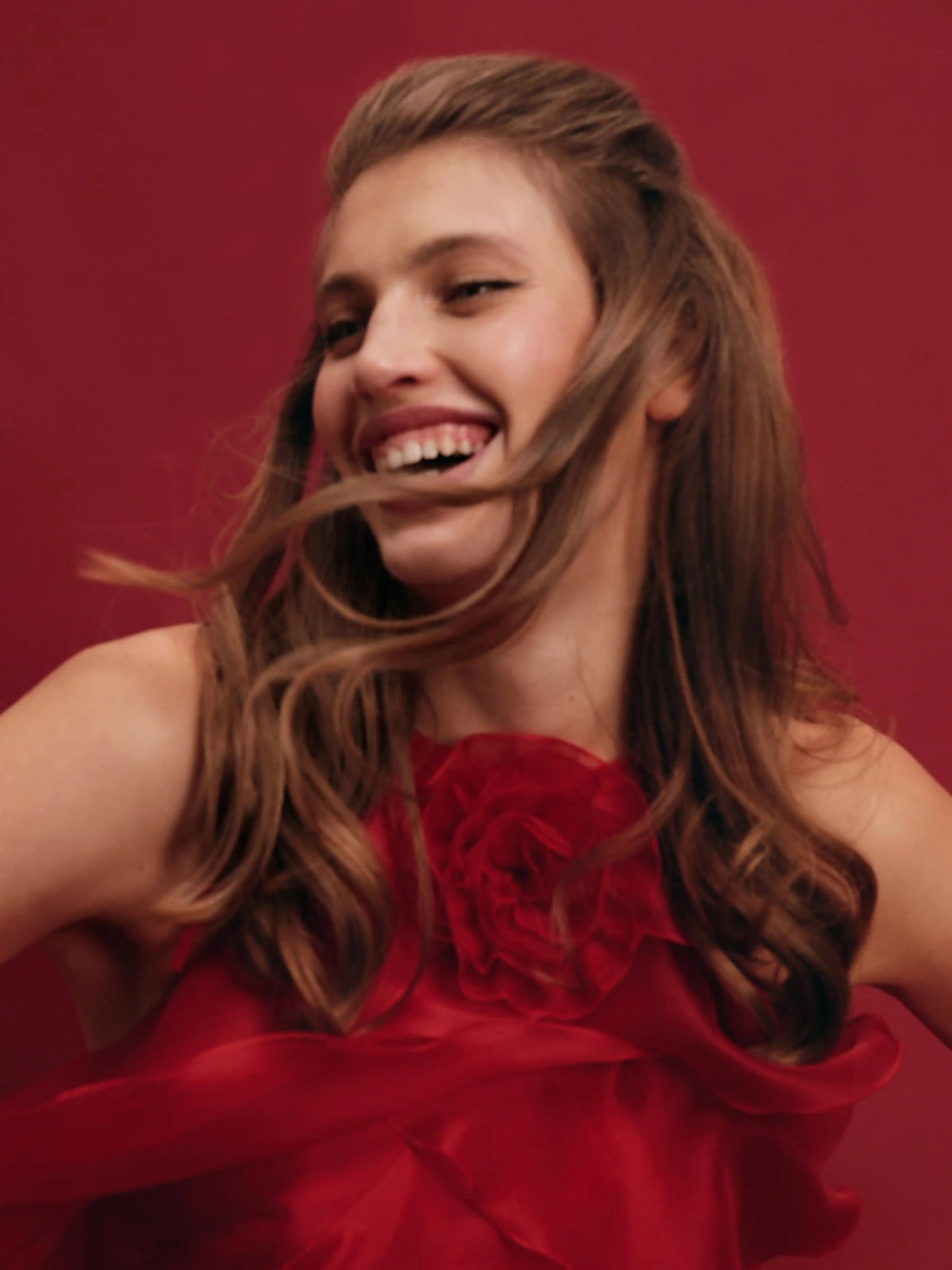 Dahlia, платье мини из красной органзы