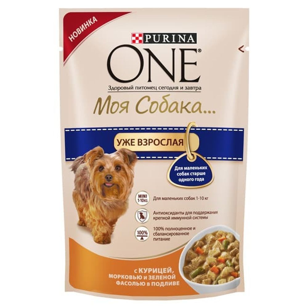ONE МояСоб Взрос Кур Мор&amp;Фас 100г