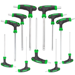 Набор ключей 6-гранных Т-образных 10пр.(2, 2.5, 3, 4, 4.5, 5, 5.5, 6, 8, 10мм), в металлическом держателе RockForce##Rock FORCE RF-2107