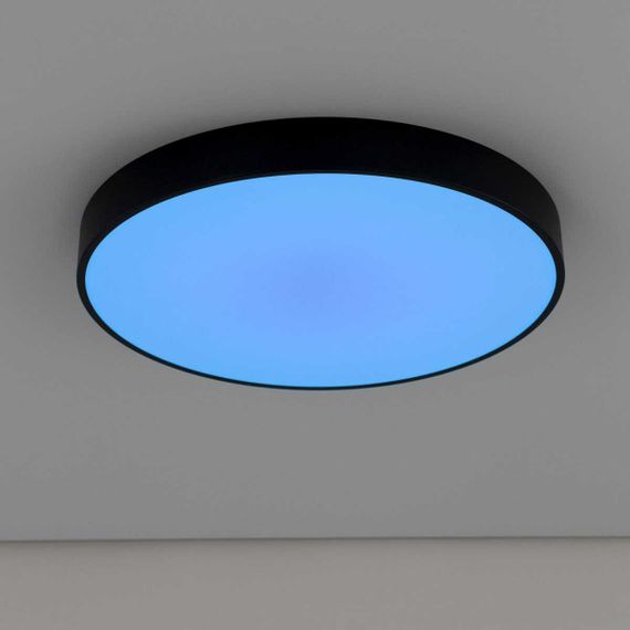 Потолочный светодиодный светильник с пультом ДУ Citilux Купер RGB Черный CL72495G1