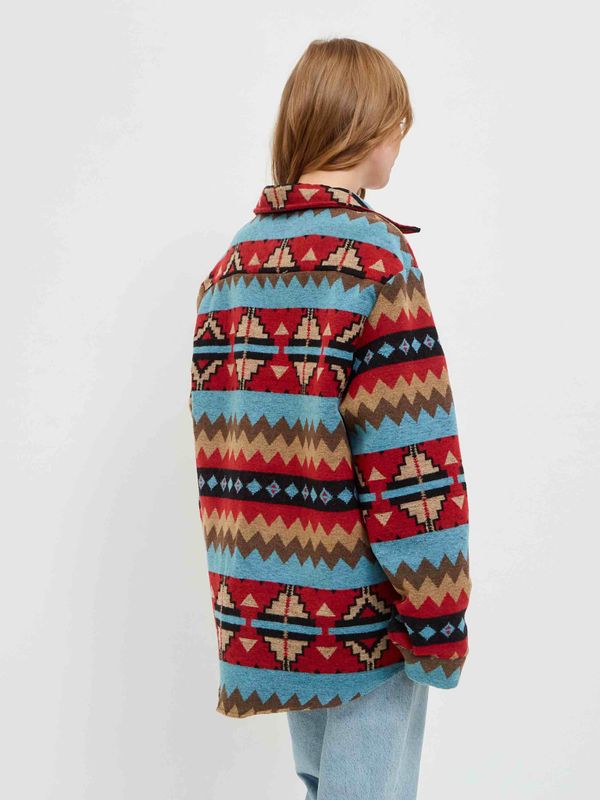 Рубашка Этно красно-синяя - фото 3