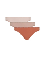 трусики 3 пары Tommy Hilfiger - розовый(UW0UW02825)